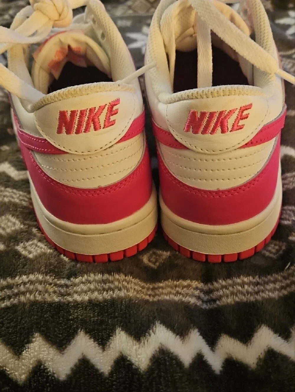 Nike Dunk Low in Hot Pink and White